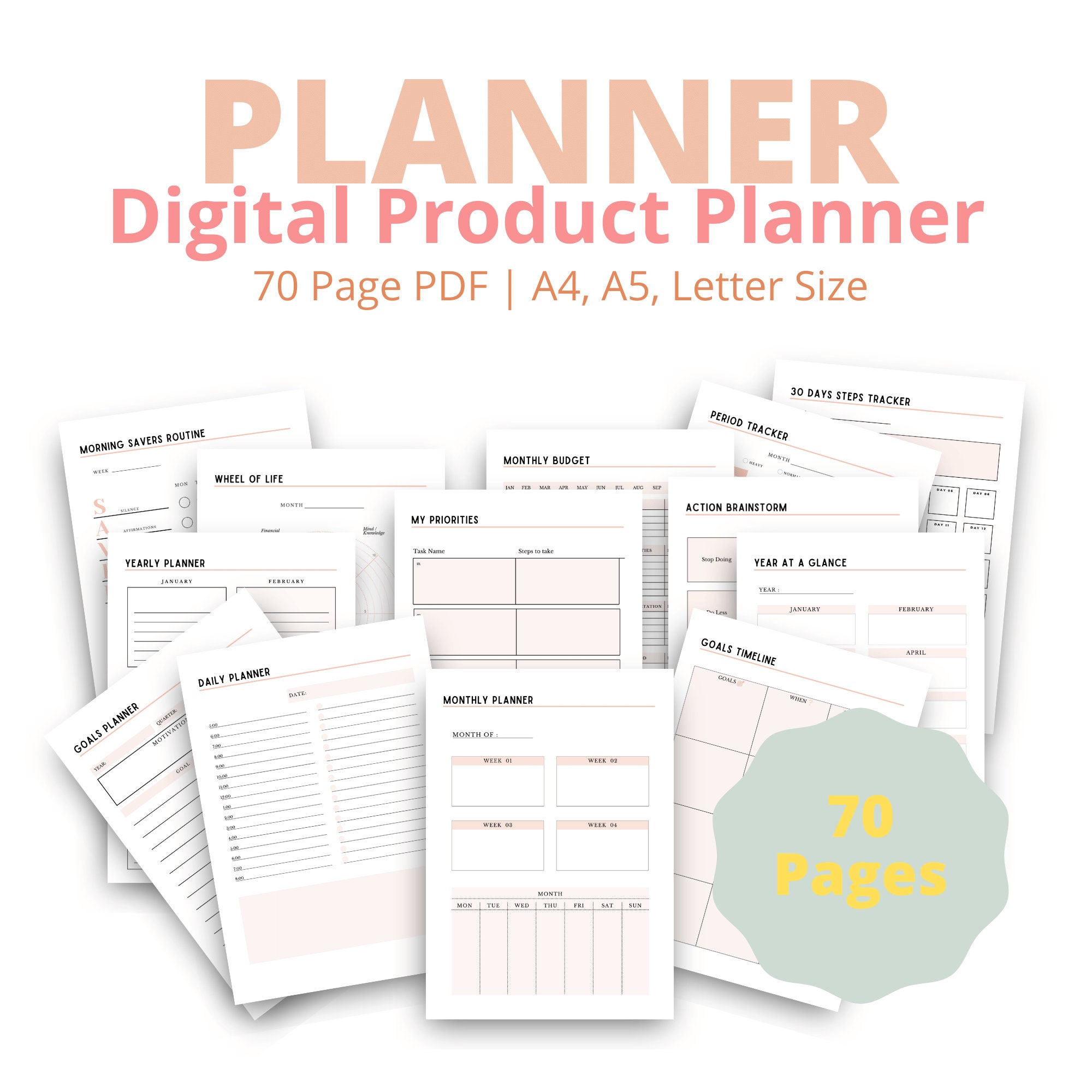 Ultimate Life Planner | 2024 Planner | Goals Planner| Live Your Best ...