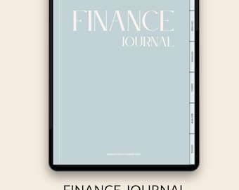 Digital Finance Planner for GoodNotes | Budget Tracker | Expense and Savings Log | Monthly Bill Calendar | Financial Journal PDF