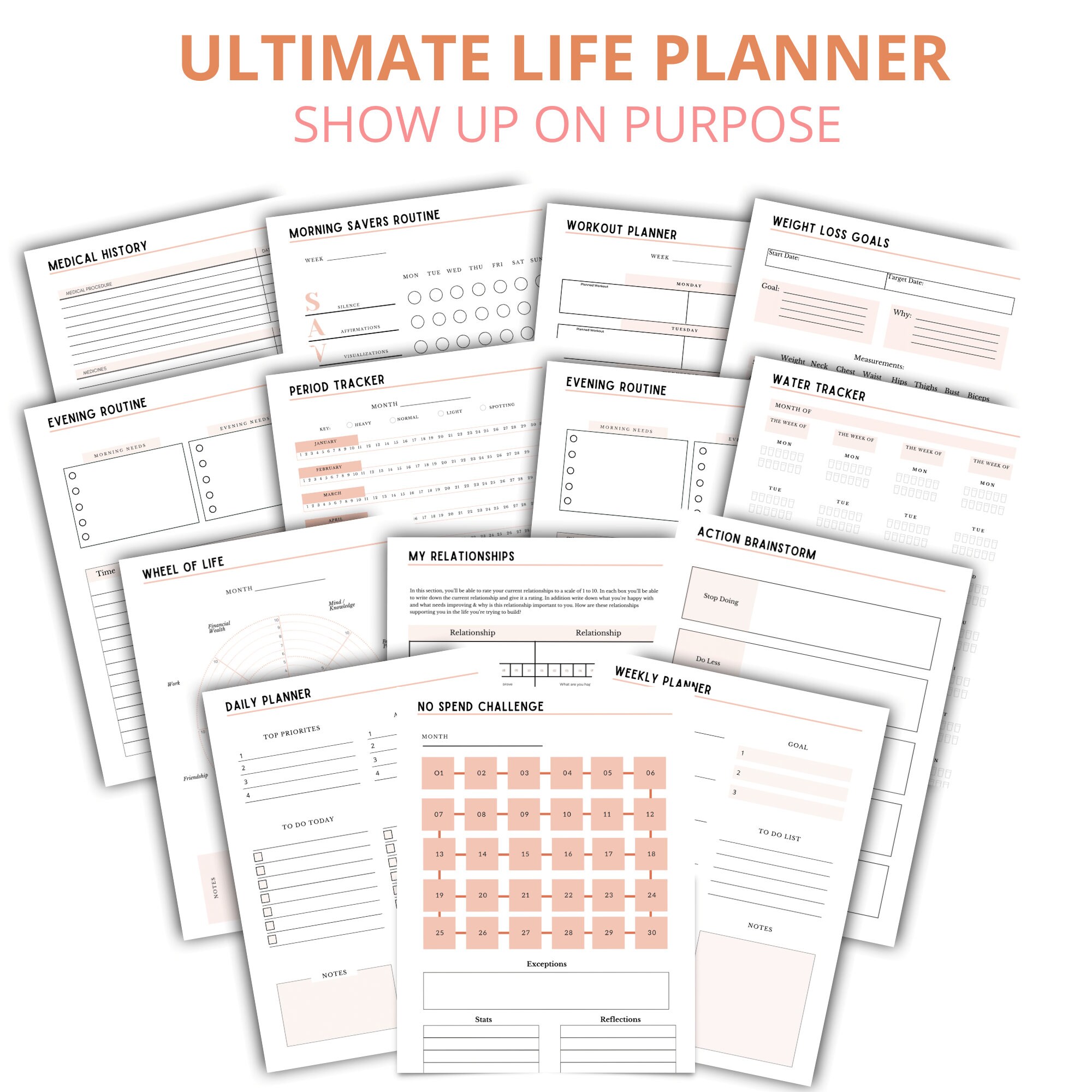 Ultimate Life Planner | 2024 Planner | Goals Planner| Live Your Best ...