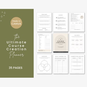 Your Ultimate Course Creation Planner to Crafting, Launching, and Profiting with Precision. Course Creation Roadmap, Course Creation Guide.