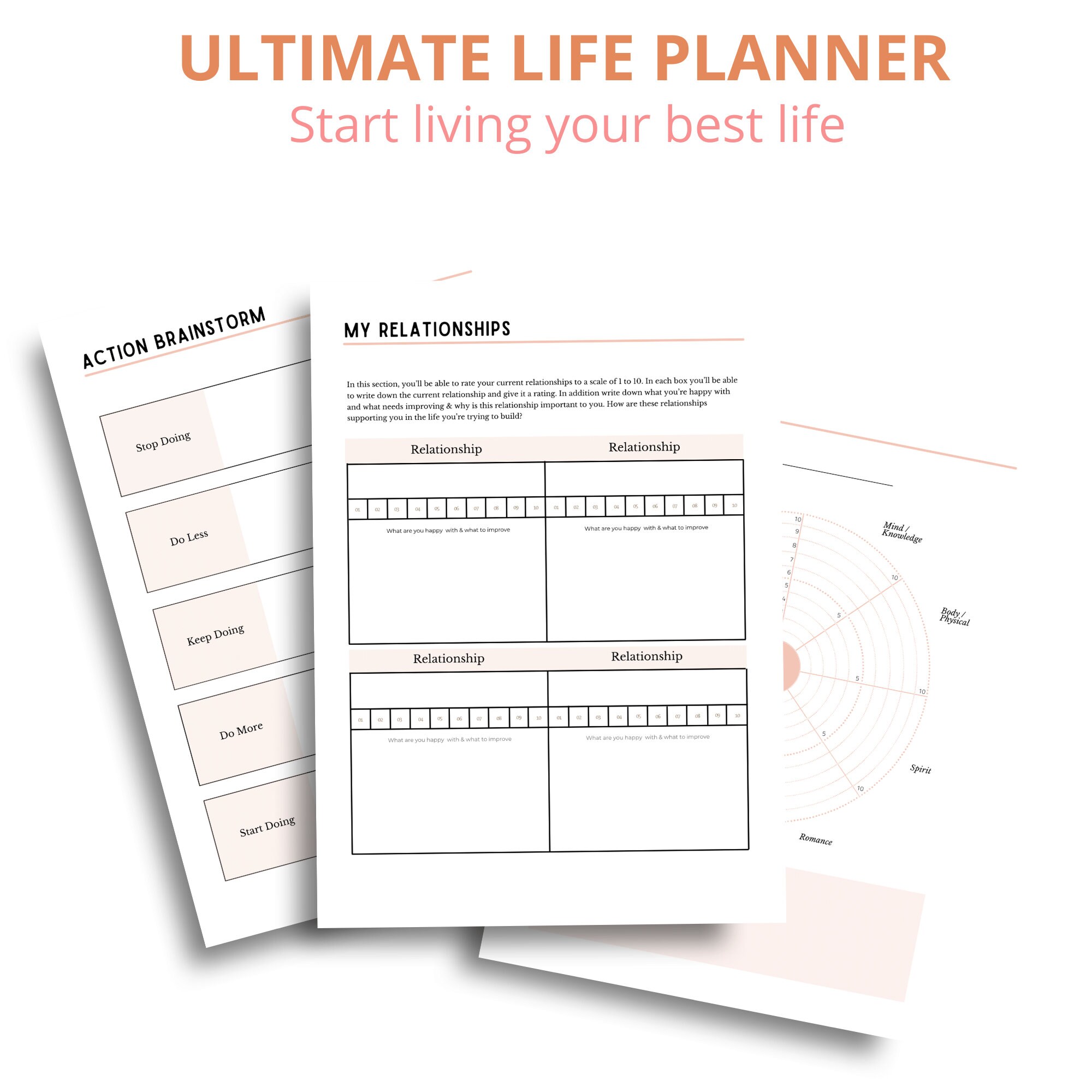Ultimate Life Planner | 2024 Planner | Goals Planner| Live Your Best ...