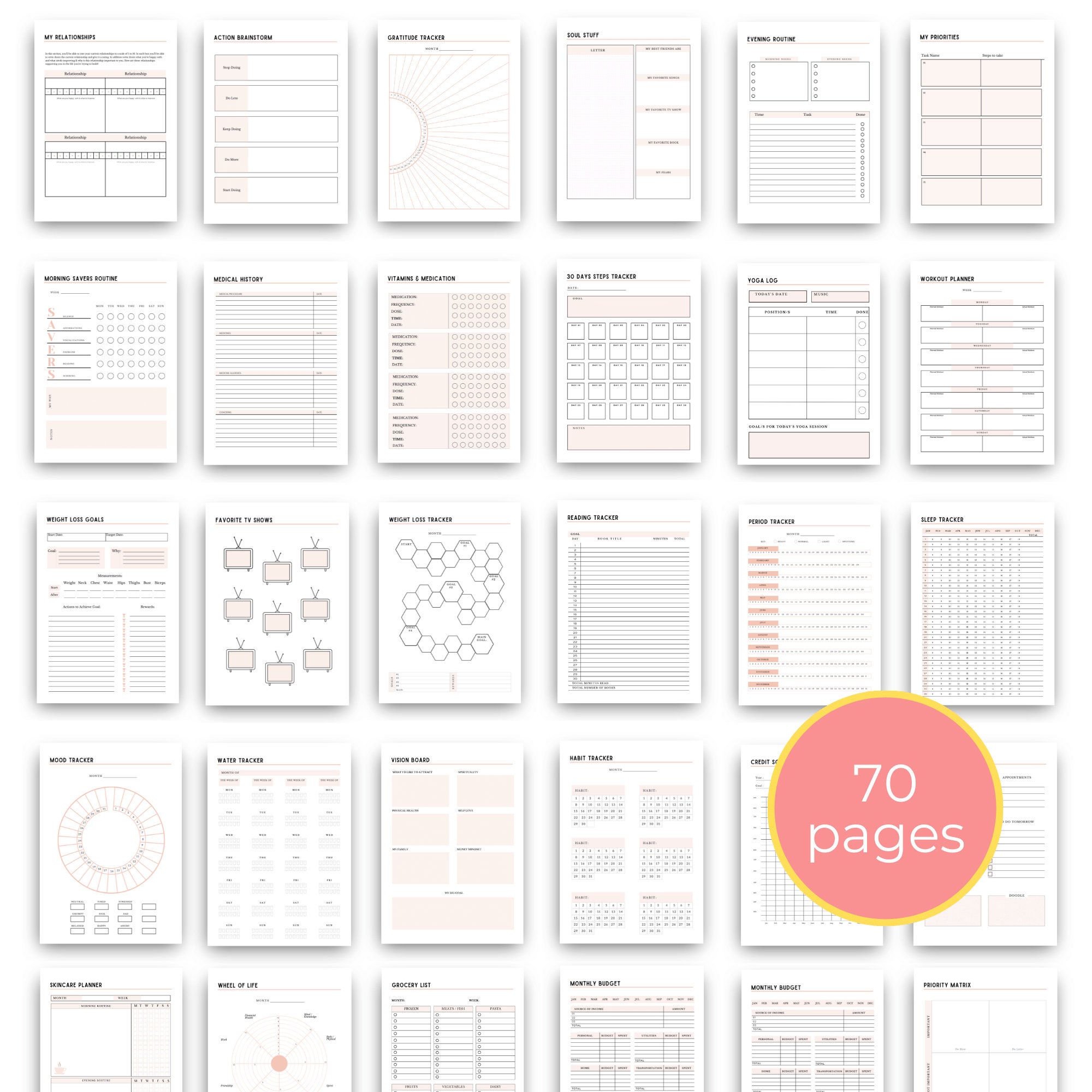 Ultimate Life Planner | 2024 Planner | Goals Planner| Live Your Best ...