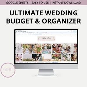 Wedding Budget & Organizer Spreadsheet, Wedding Planner, Wedding Checklist, Wedding Guest List, Wedding Organizer, Guest List Tracker