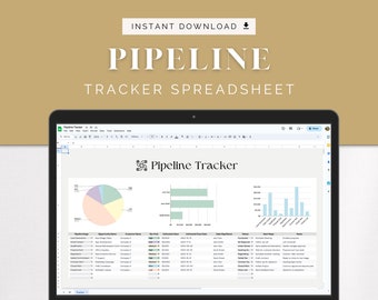 Real Estate Agent Pipeline Tracker, Sales Funnel Tracker, Revenue Tracking, Prospecting Template for Realtors and Travel Agents, Easy to Use