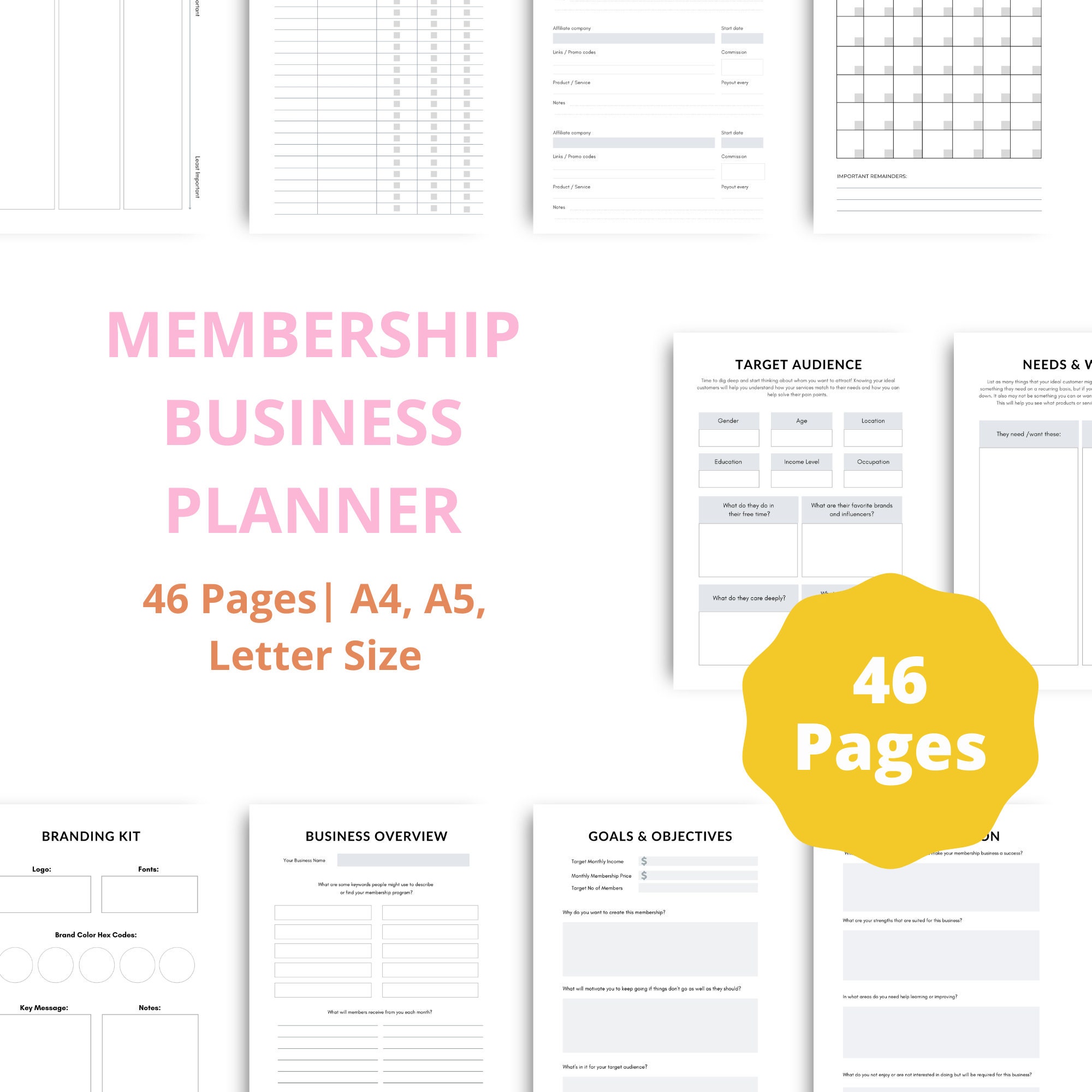 Paper party supplies calendars planners membership business planner