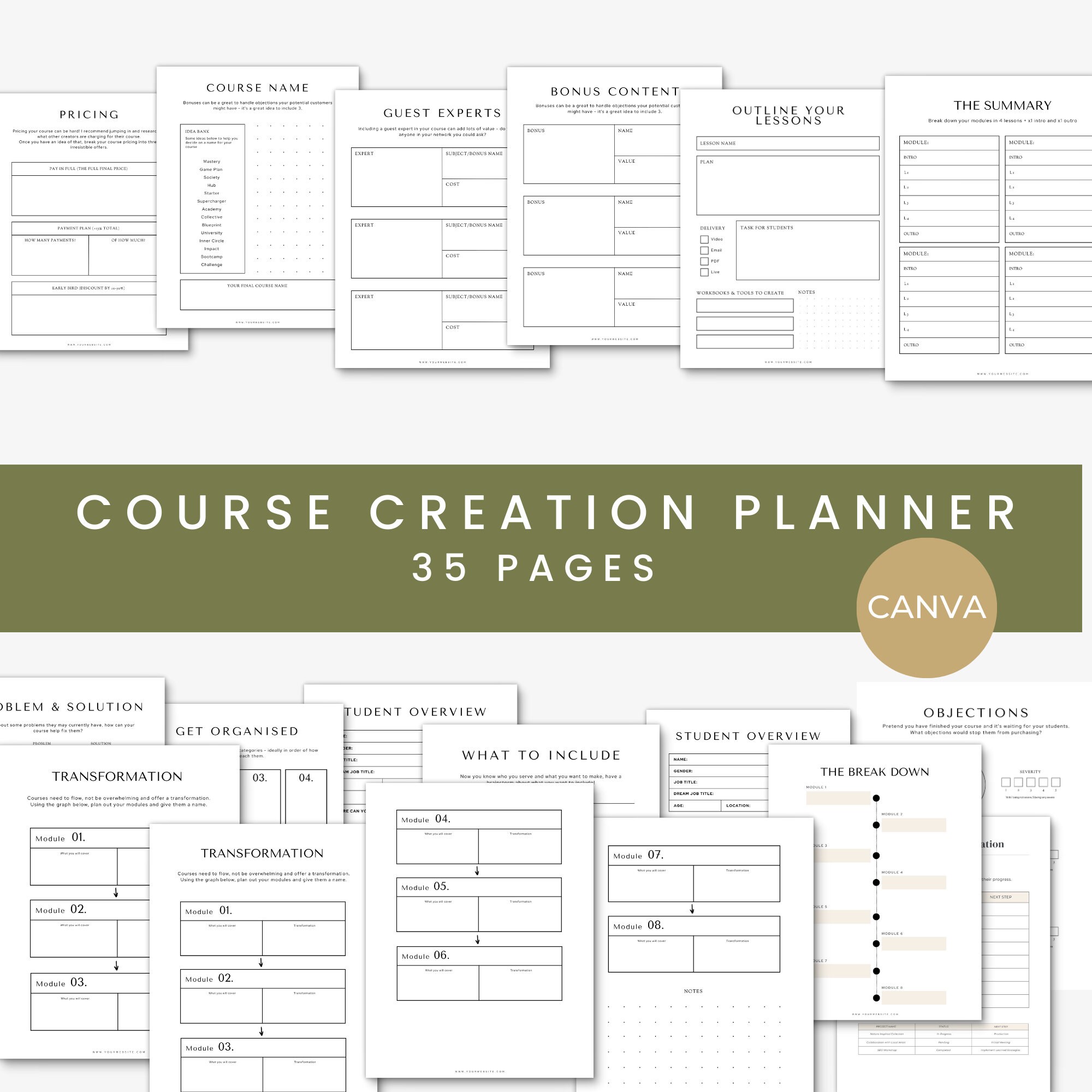 Your Ultimate Course Creation Planner to Crafting, Launching, and ...