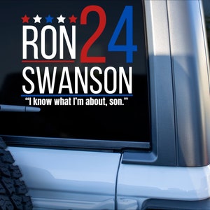 Ron Swanson Campaign Sticker| Ron Swanson 2024 sticker| Parks and Recreation Sticker