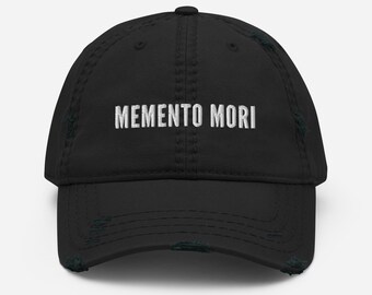 Memento Mori Distressed Dad Hat