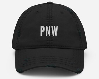 PNW (Pacific North West) Distressed Dad Hat