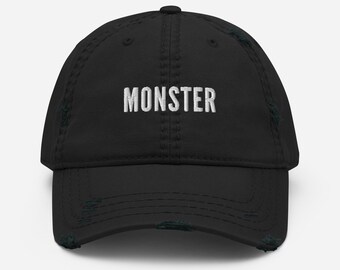 Monster Distressed Dad Hat