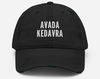 Avada Kedavra Distressed Dad Hat