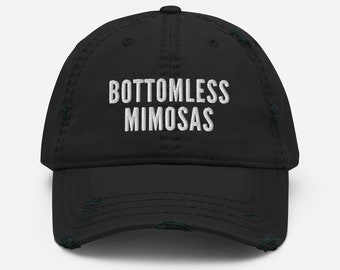 Bottomless Mimosas Distressed Dad Hat