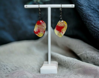 Sunset Collection: Handcrafted Stainless Steel Dangle Earrings