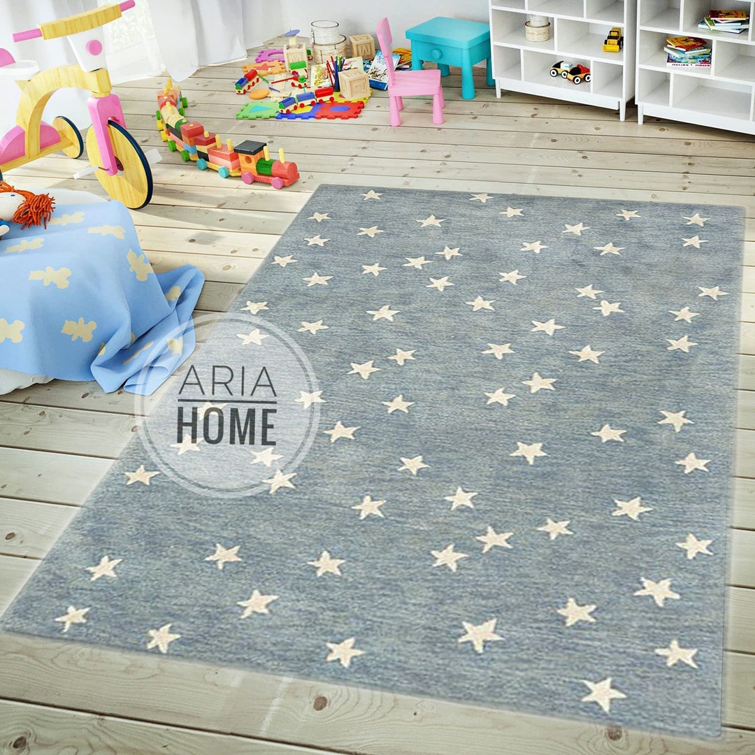 Aria Home Solar Star Kids Area Rug Star Area Rugs Children Nursery Wool