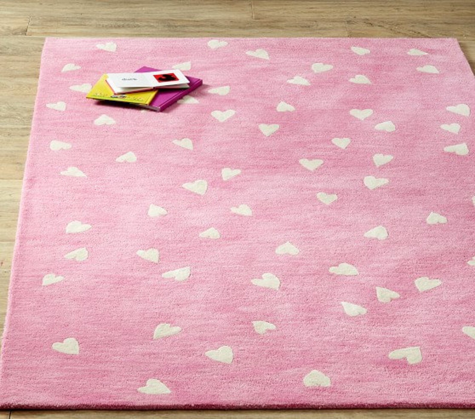 Handmade wool area rug Hearts Rug kids rug Modern woolen Etsy