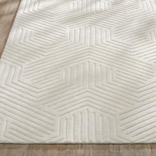 Ballard Design Carli Hand Tufted Modern Woolen Carpet Rug 5X8 Etsy