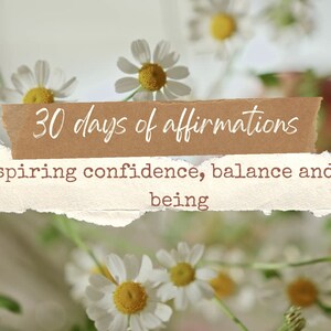 30 Days of Affirmations