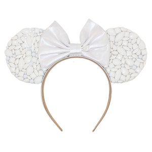 Mariage strass blanc avec oreilles de souris