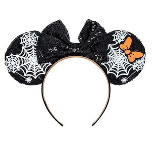 Spider Mouse Mickey and Minnie Decorated Mouse Ears