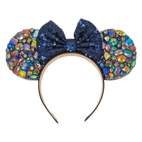 Oil Slick Rainbow Rhinestone Mouse Ears - Etsy