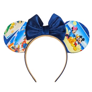 5 fabulosas postales de Mickey y Minnie Beach con orejas de tela personalizadas