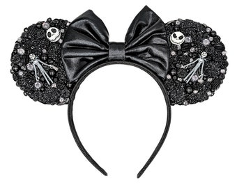 Dit is Halloween Jack Skellington Gem Medley Mouse Ears