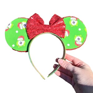 Christmas Monster Mike Fabric Mouse Ears