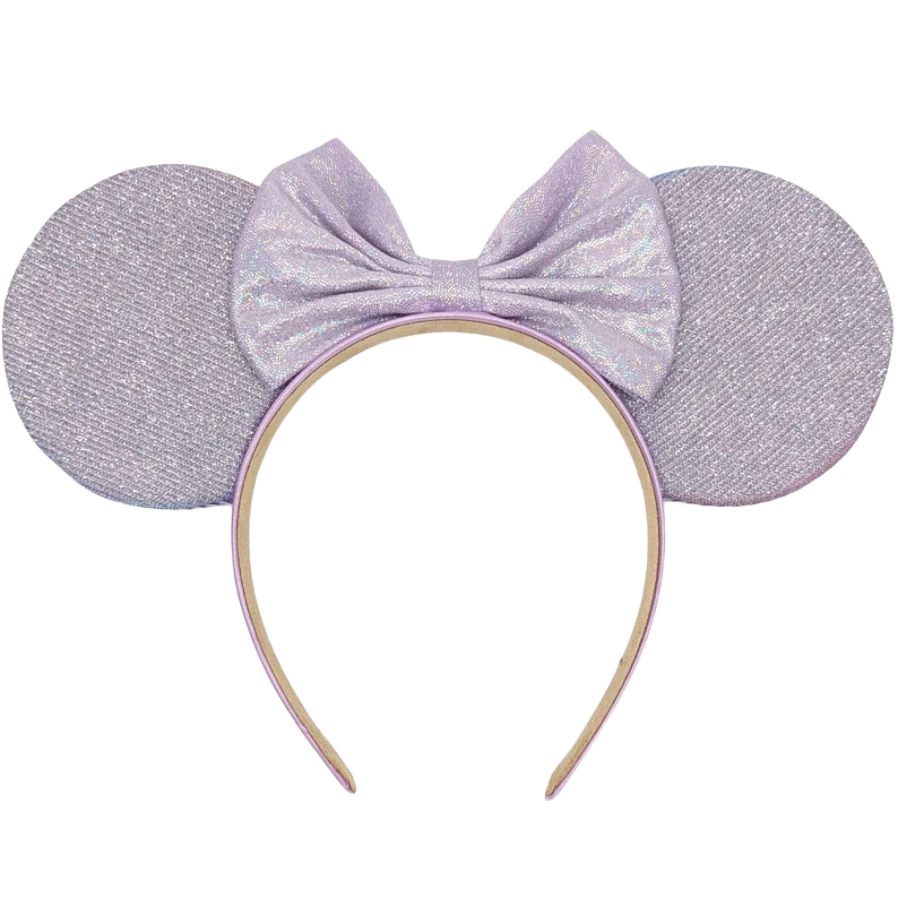 Disney Parks Amethyst Purple Sequined Velour Bow Minnie Mouse Ears Headband Shiny Pink Bow Mickey Ears - Rhinestone Mickey Ears - Mickey  main image 3