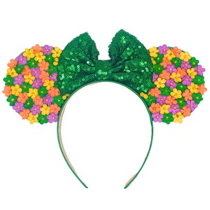 Bright Summer Greenery Flower Power Mouse Ears