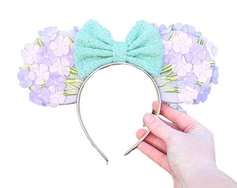 3D Flower Field Fabric Mouse Ears