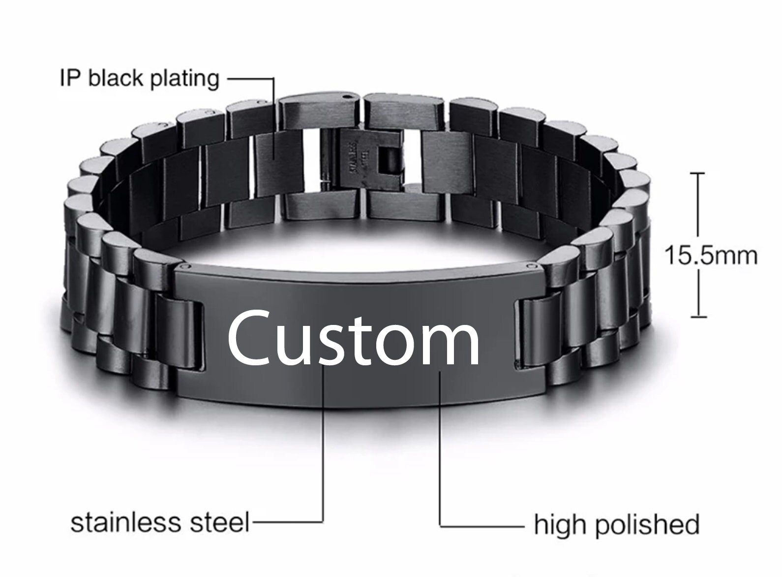 Men Bracelet engraved Dad Bracelet Father's Day Gift Etsy