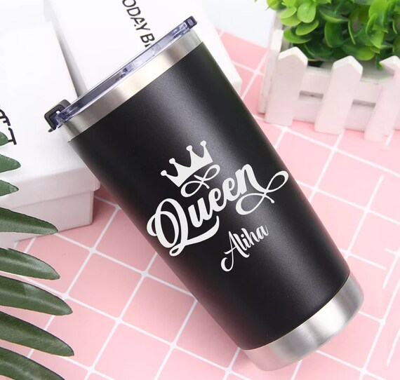 Custom Engraved Tumbler Queen Tumbler Queen Wine Tumbler Etsy
