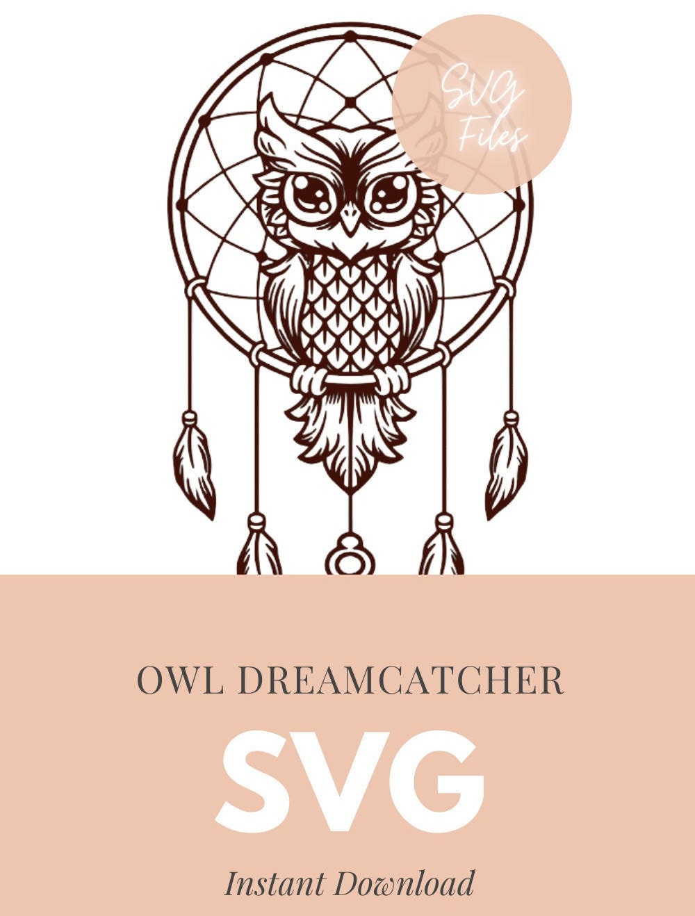 Owl Dream Catcher SVG