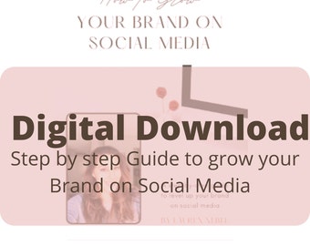 Laat uw sociale mediagids groeien, Digitale download, Gids, STAP voor STAP, Hoe, Sociale media, Laat uw INSTAGRAM groeien, Vergroot uw sociale aanwezigheid
