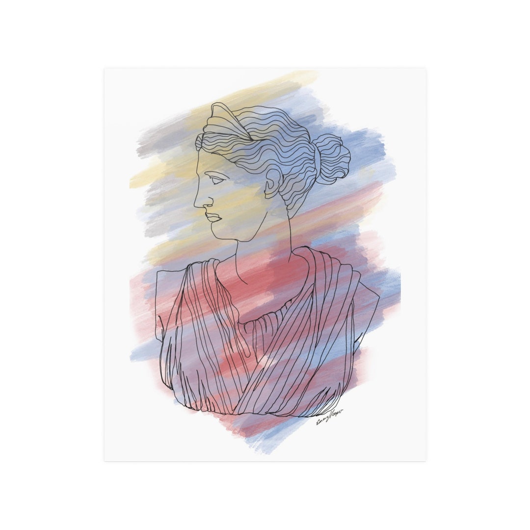 Artemis, Greek Goddess, Greek Myth Art, Greek Myth Art Print, Artemis