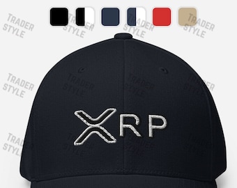 May include: A navy blue baseball cap with a white embroidered XRP logo.