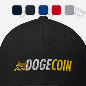 Dogecoin Thug Sunglasses Baseball Cap doge coin crypto cryptocurrency trader gift dad hat