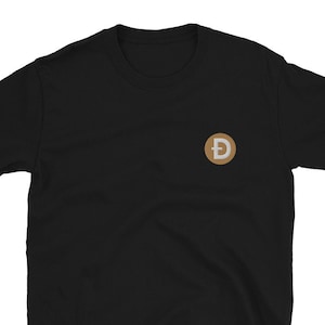 Dogecoin Doge Coin Embroidery T-shirt crypto Hold trading trader gift tee
