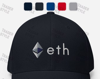 ETH Baseball Cap ETH crypto cryptocurrency trading trader gift embroidery dad hat