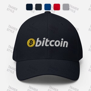 Bitcoin Baseball Cap BTC crypto cryptocurrency trading trader embroidery dad hat