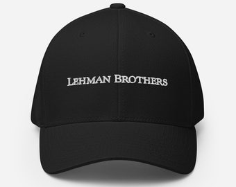 Vintage Lehman Brothers White Baseball Cap Stock Trader Gift Embroidery Dad Hat