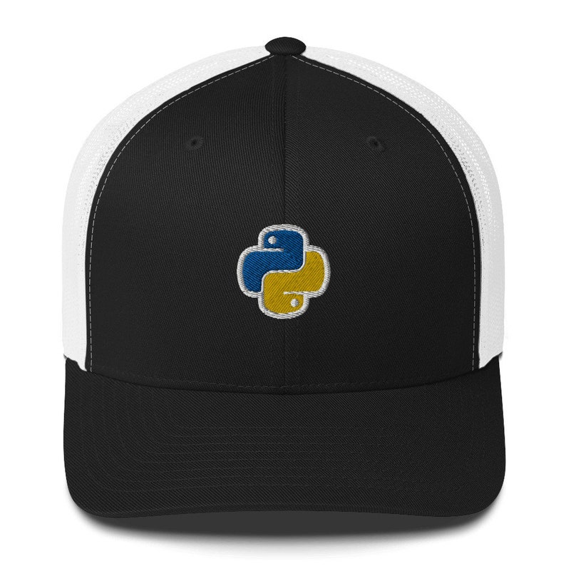 Python Trucker Cap py engineer programmer software developer coder gift Hat image 1