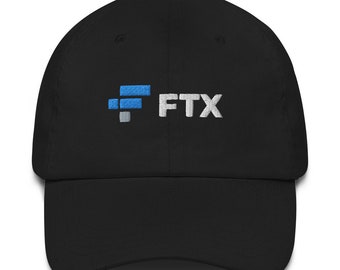 FTX Token Adjustable Baseball Cap FTX Cryptocurrency Crypto Trader Gift Embroidery Dad Hat