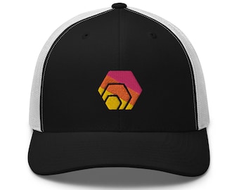 Hexican truckerpet HEX cryptogeld Crypto Trader Gift borduurhoed