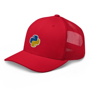 Python Trucker Cap py engineer programmer software developer coder gift Hat image 8