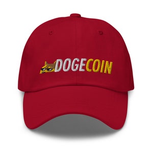 Dogecoin Thug Verstellbare Baseballmütze DOGE Krypto Trader Geschenk Stickerei Dad Hat