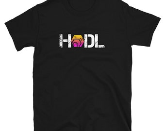 Hexican Hold Distressed Dark T-shirt HEX Crypto Trader Gift Tee