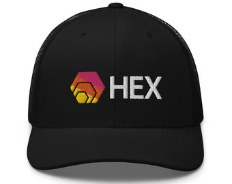 Hexican Logo Trucker Cap HEX Cryptocurrency Crypto Trader Gift Embroidery Hat