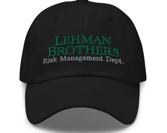 Lehman Brothers Funny Adjustable Baseball Cap Stock Gift Embroidery Dad Hat
