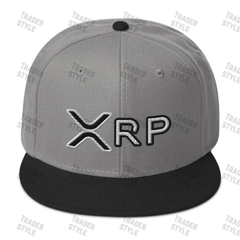 Ripple Logo Mesh Back Hat XRP Big Logo Baseball Cap Ripple Crypto Trading  Trader Gift Embroidery Cryptocurrency Embroidered Trucker Cap